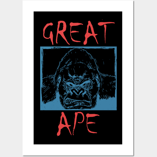 Angry Gorilla Wall Art by ebayson74@gmail.com